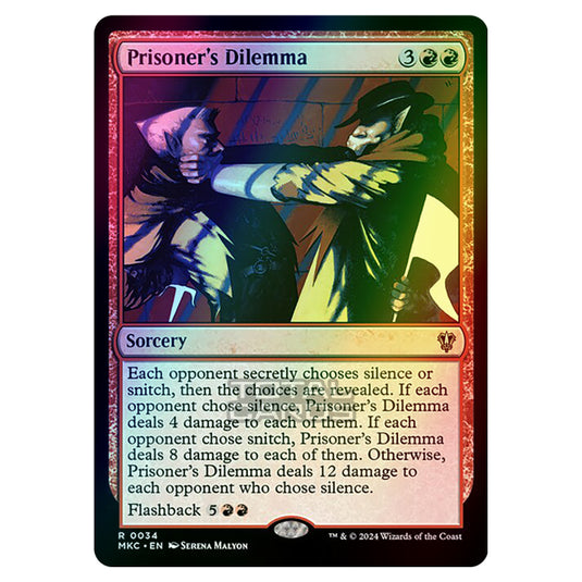 Magic The Gathering - Murders at Karlov Manor - Commander - Prisoner's Dilemma - 0034 (Foil)