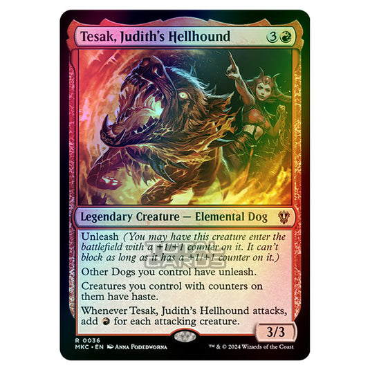 Magic The Gathering - Murders at Karlov Manor - Commander - Tesak, Judith's Hellhound - 0036 (Foil)
