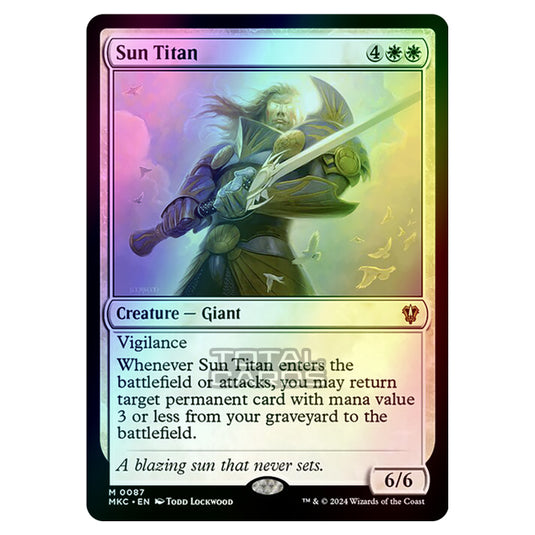 Magic The Gathering - Murders at Karlov Manor - Commander - Sun Titan - 0087 (Foil)