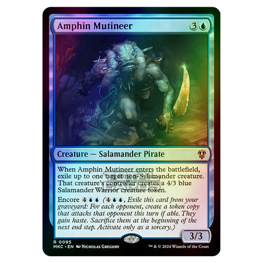 Magic The Gathering - Murders at Karlov Manor - Commander - Amphin Mutineer - 0095 (Foil)