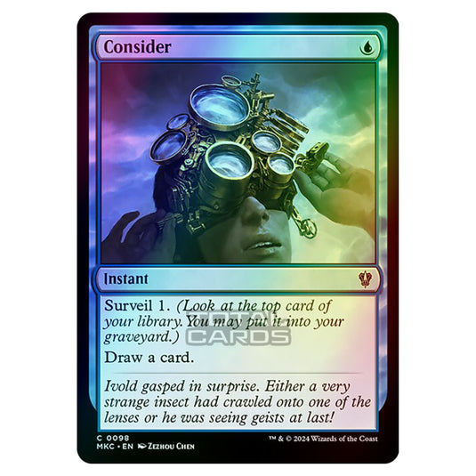 Magic The Gathering - Murders at Karlov Manor - Commander - Consider - 0098 (Foil)