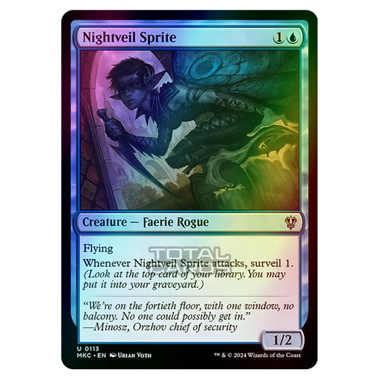 Magic The Gathering - Murders at Karlov Manor - Commander - Nightveil Sprite - 0113 (Foil)