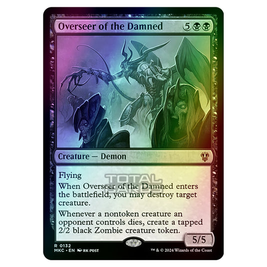 Magic The Gathering - Murders at Karlov Manor - Commander - Overseer of the Damned - 0132 (Foil)