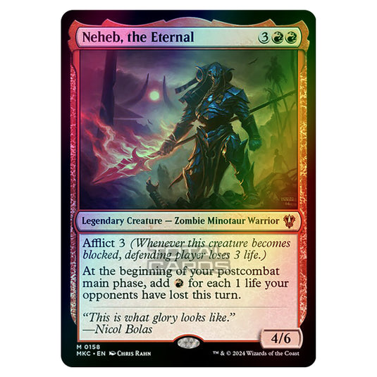 Magic The Gathering - Murders at Karlov Manor - Commander - Neheb, the Eternal - 0158 (Foil)
