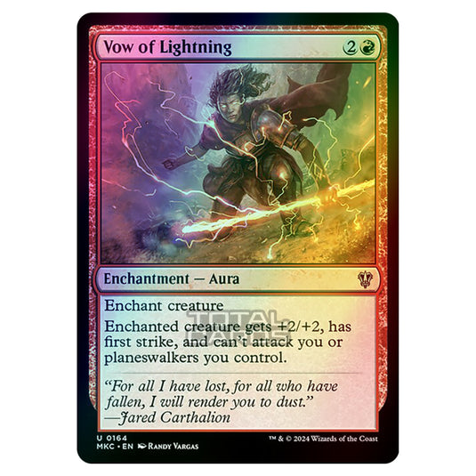 Magic The Gathering - Murders at Karlov Manor - Commander - Vow of Lightning - 0164 (Foil)