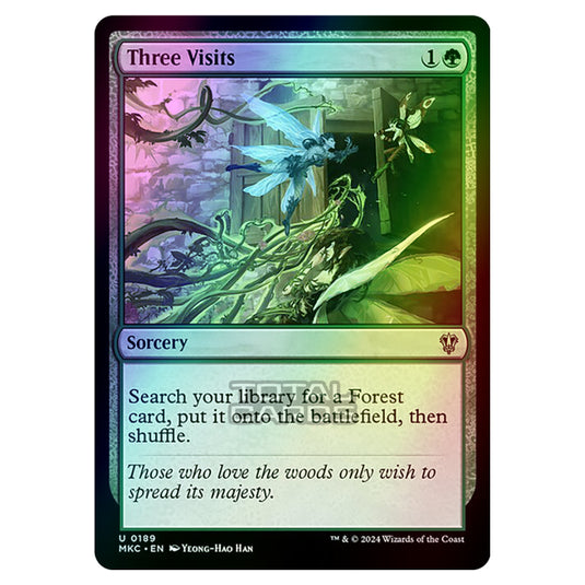 Magic The Gathering - Murders at Karlov Manor - Commander - Three Visits - 0189 (Foil)