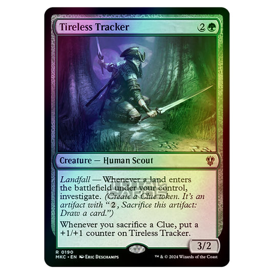 Magic The Gathering - Murders at Karlov Manor - Commander - Tireless Tracker - 0190 (Foil)