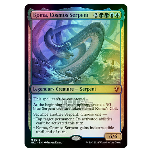 Magic The Gathering - Murders at Karlov Manor - Commander - Koma, Cosmos Serpent - 0213 (Foil)
