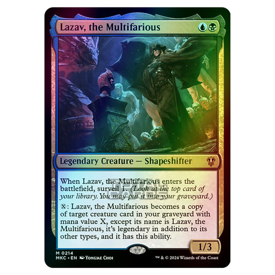 Magic The Gathering - Murders at Karlov Manor - Commander - Lazav, the Multifarious - 0214 (Foil)