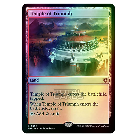 Magic The Gathering - Murders at Karlov Manor - Commander - Temple of Triumph - 0306 (Foil)