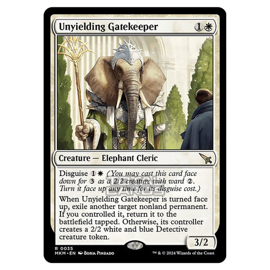 Magic The Gathering - Murders at Karlov Manor - Unyielding Gatekeeper - 0035