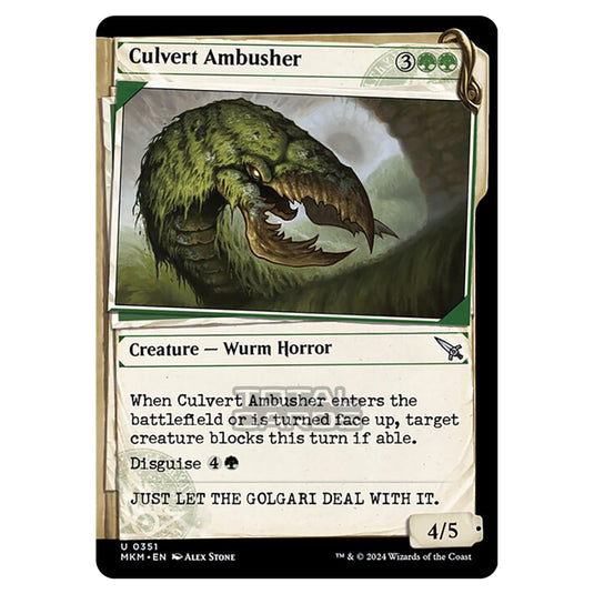 Magic The Gathering - Murders at Karlov Manor - Culvert Ambusher - 0351