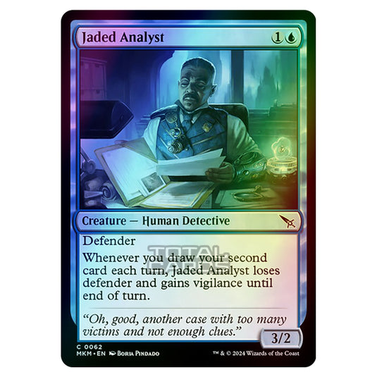 Magic The Gathering - Murders at Karlov Manor - Jaded Analyst - 0062 (Foil)