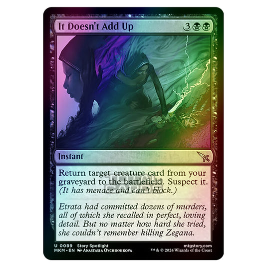 Magic The Gathering - Murders at Karlov Manor - It Doesn't Add Up - 0089 (Foil)