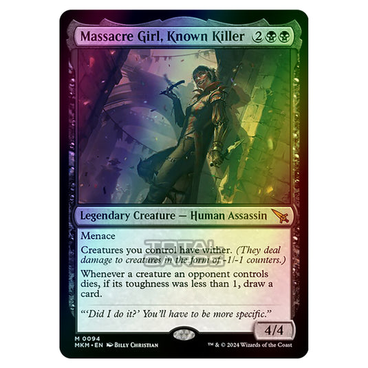 Magic The Gathering - Murders at Karlov Manor - Massacre Girl, Known Killer - 0094 (Foil)