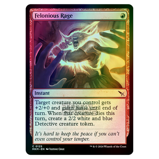 Magic The Gathering - Murders at Karlov Manor - Felonious Rage - 0125 (Foil)