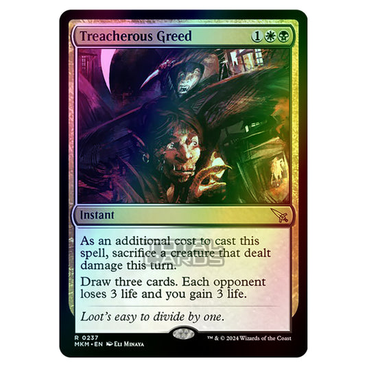 Magic The Gathering - Murders at Karlov Manor - Treacherous Greed - 0237 (Foil)