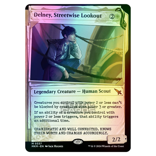Magic The Gathering - Murders at Karlov Manor - Delney, Streetwise Lookout - 0337 (Foil)