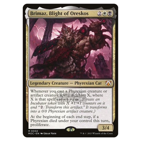 Magic The Gathering - March of the Machine - Commander - Brimaz, Blight of Oreskos- 0002