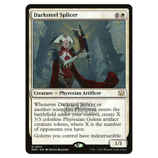 Magic The Gathering - March of the Machine - Commander - Darksteel Splicer- 0013