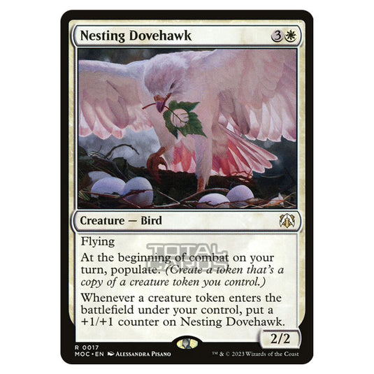 Magic The Gathering - March of the Machine - Commander - Nesting Dovehawk- 0017