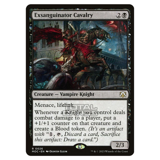 Magic The Gathering - March of the Machine - Commander - Exsanguinator Cavalry- 0026