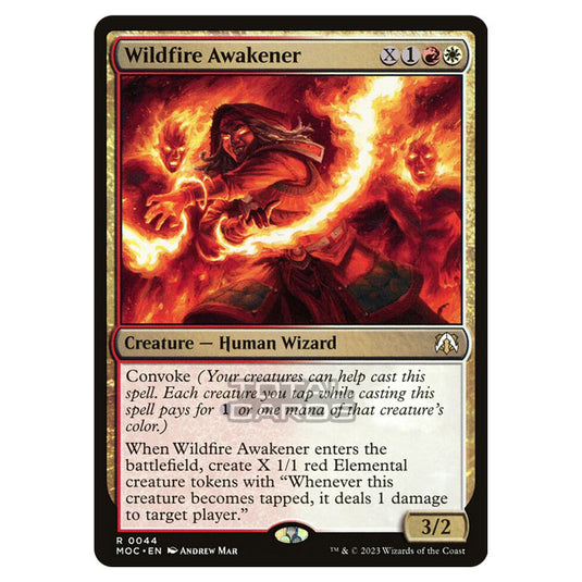 Magic The Gathering - March of the Machine - Commander - Wildfire Awakener- 0044