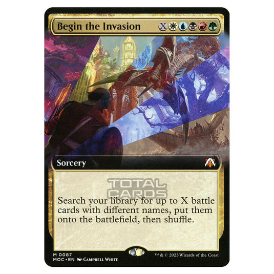 Magic The Gathering - March of the Machine - Commander - Begin the Invasion (Extended Art Card) - 0087