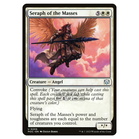 Magic The Gathering - March of the Machine - Commander - Seraph of the Masses - 0205