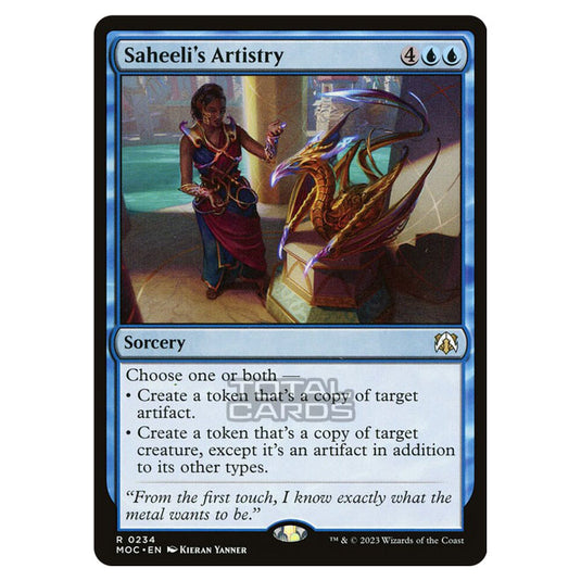 Magic The Gathering - March of the Machine - Commander - Saheeli's Artistry - 0234