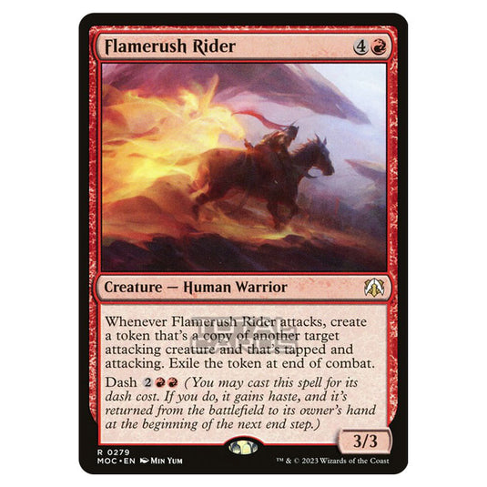 Magic The Gathering - March of the Machine - Commander - Flamerush Rider - 0279