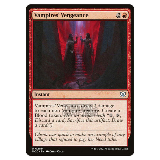 Magic The Gathering - March of the Machine - Commander - Vampires' Vengeance - 0289