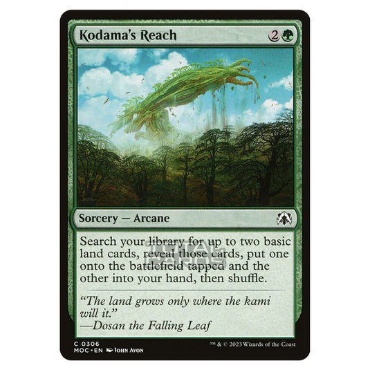 Magic The Gathering - March of the Machine - Commander - Kodama's Reach - 0306