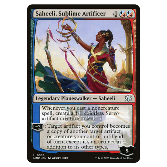 Magic The Gathering - March of the Machine - Commander - Saheeli, Sublime Artificer - 0338