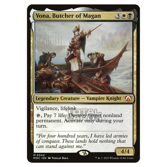 Magic The Gathering - March of the Machine - Commander - Vona, Butcher of Magan - 0342