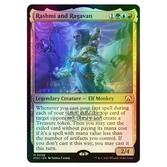 Magic The Gathering - March of the Machine - Commander - Rashmi and Ragavan - 0008 (Foil)