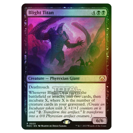 Magic The Gathering - March of the Machine - Commander - Blight Titan - 0025 (Foil)
