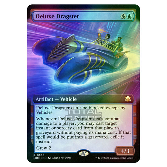 Magic The Gathering - March of the Machine - Commander - Deluxe Dragster (Extended Art Card) - 0108 (Foil)