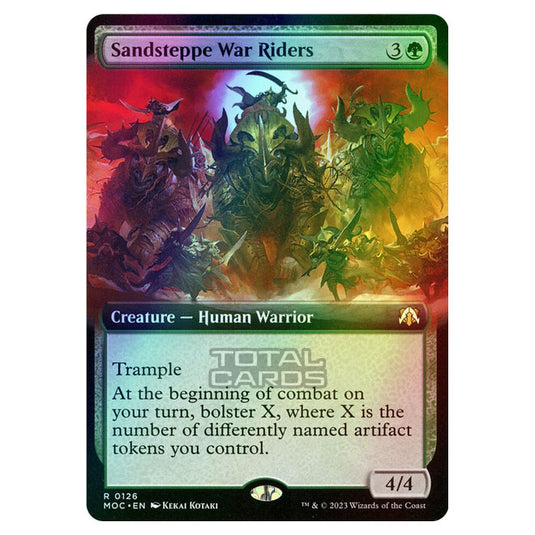 Magic The Gathering - March of the Machine - Commander - Sandsteppe War Riders (Extended Art Card) - 0126 (Foil)