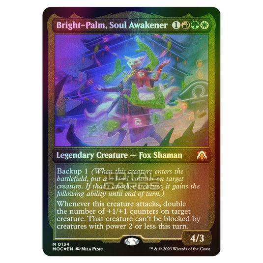 Magic The Gathering - March of the Machine - Commander - Bright-Palm, Soul Awakener - 0134 (Foil)