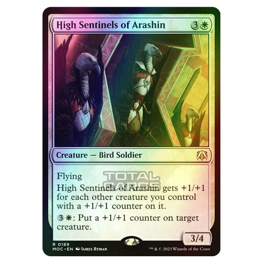 Magic The Gathering - March of the Machine - Commander - High Sentinels of Arashin - 0189 (Foil)