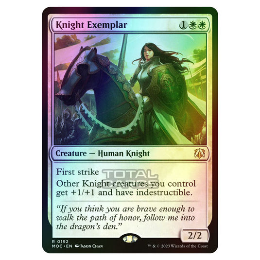 Magic The Gathering - March of the Machine - Commander - Knight Exemplar - 0192 (Foil)