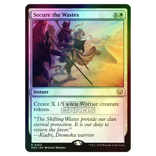 Magic The Gathering - March of the Machine - Commander - Secure the Wastes - 0203 (Foil)