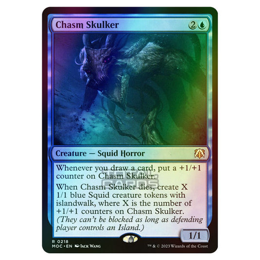 Magic The Gathering - March of the Machine - Commander - Chasm Skulker - 0218 (Foil)