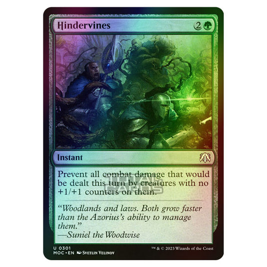 Magic The Gathering - March of the Machine - Commander - Hindervines - 0301 (Foil)