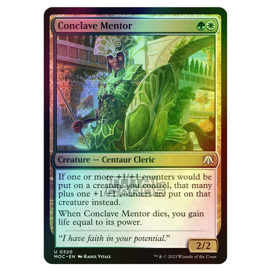Magic The Gathering - March of the Machine - Commander - Conclave Mentor - 0320 (Foil)