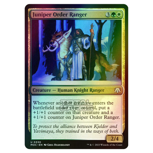 Magic The Gathering - March of the Machine - Commander - Juniper Order Ranger - 0330 (Foil)