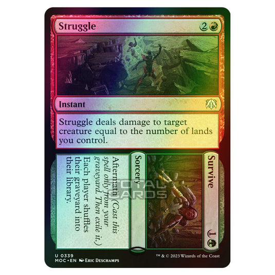 Magic The Gathering - March of the Machine - Commander - Struggle // Survive - 0339 (Foil)