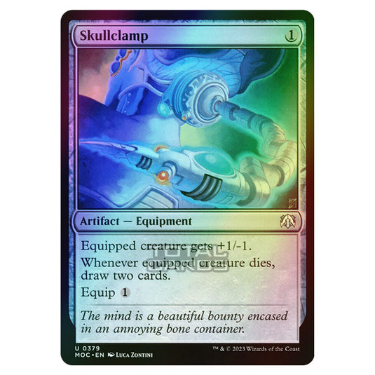Magic The Gathering - March of the Machine - Commander - Skullclamp - 0379 (Foil)