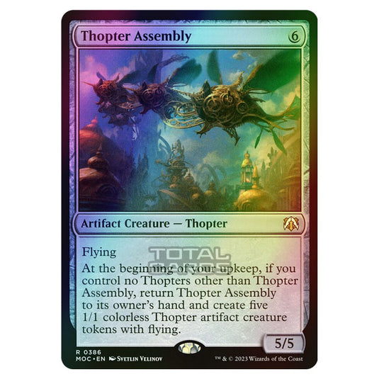 Magic The Gathering - March of the Machine - Commander - Thopter Assembly - 0386 (Foil)
